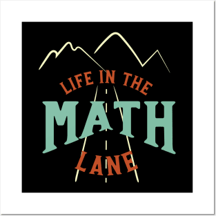 Funny Accounting Pun Life in the Math Lane Posters and Art